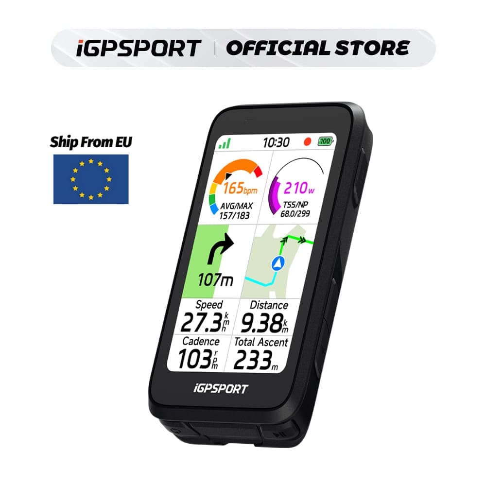 GPS iGPSPORT BiNavi Air — Ciclocomputador táctil ligero