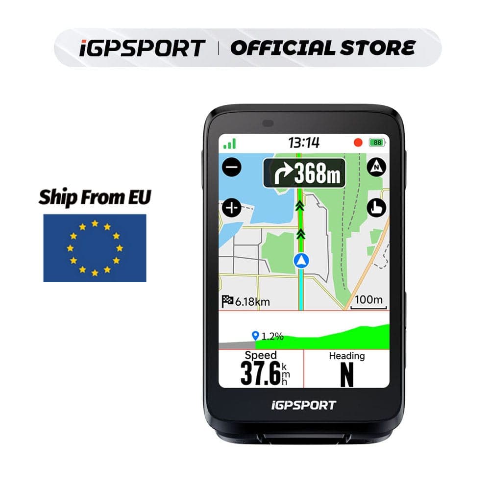 GPS iGPSPORT BiNavi — Navegador táctil (35 h batería)